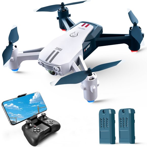 V15-1080P Wifi FPV Drone with 1080P HD Camera, Headless Mode/3D Flips, RC Quadco